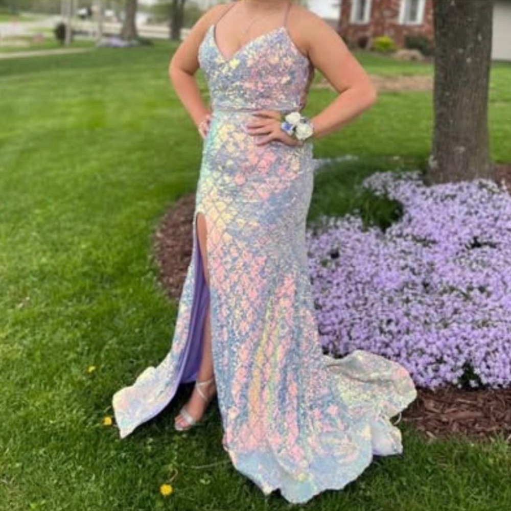 Iridescent/Lilac Prom Dress